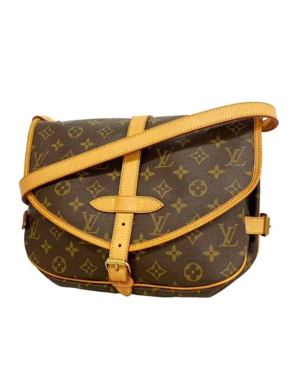 Louis Vuitton Shoulder Bag Monogram Saumur 30 Brown